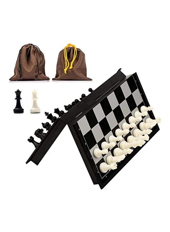 Magnetic Folding Chess Board Set with Carrying Pouch  - Image 1