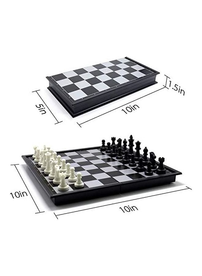 Magnetic Folding Chess Board Set with Carrying Pouch  - Image 2