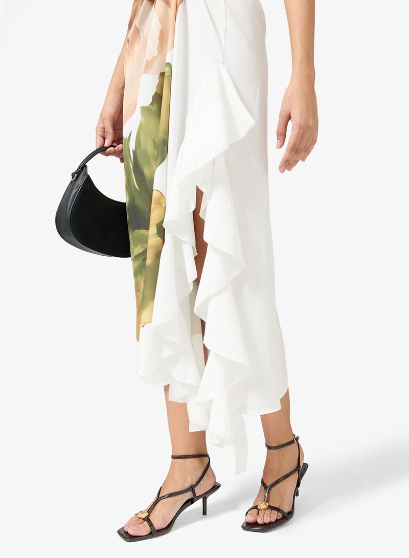 Ginger Gold Accent Strap Low Heel Sandals