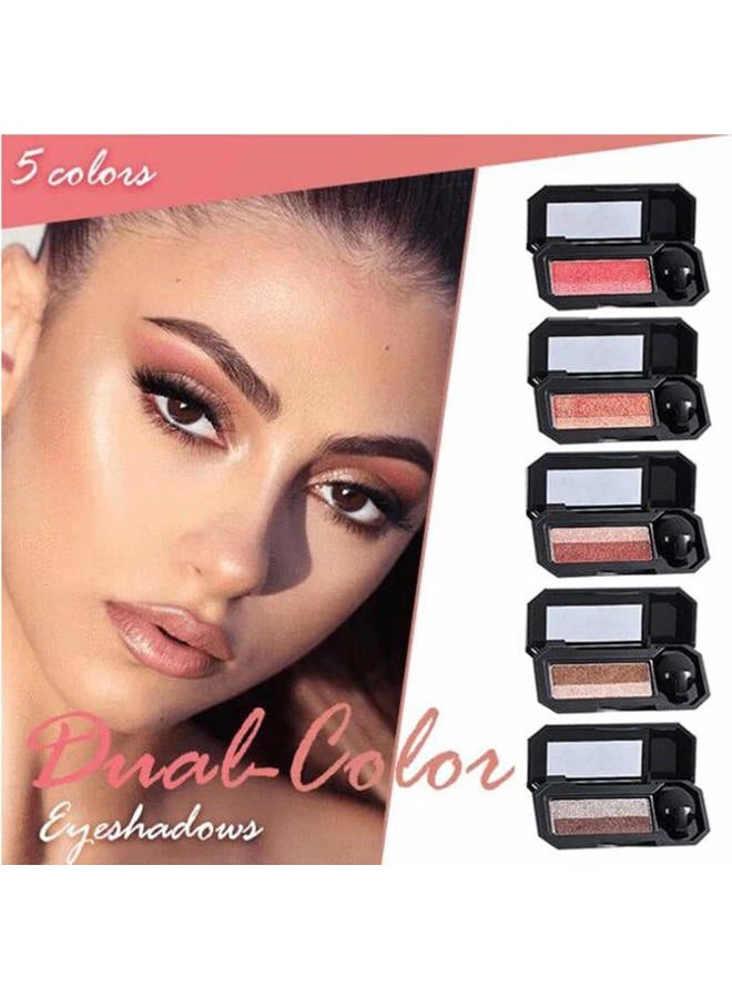 Aaiffey Dual-Color Eyeshadow, Waterproof Eyeshadow Highly Pigmented Eyeshadow with Exquisite Glitters and Smooth Texture, Long Lasting For Eye Makeup - Image 5