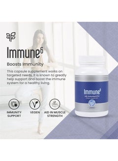 PURE Pure Immune6 Dietary Supplement 120 Vegetarian Capsules  - Image 1