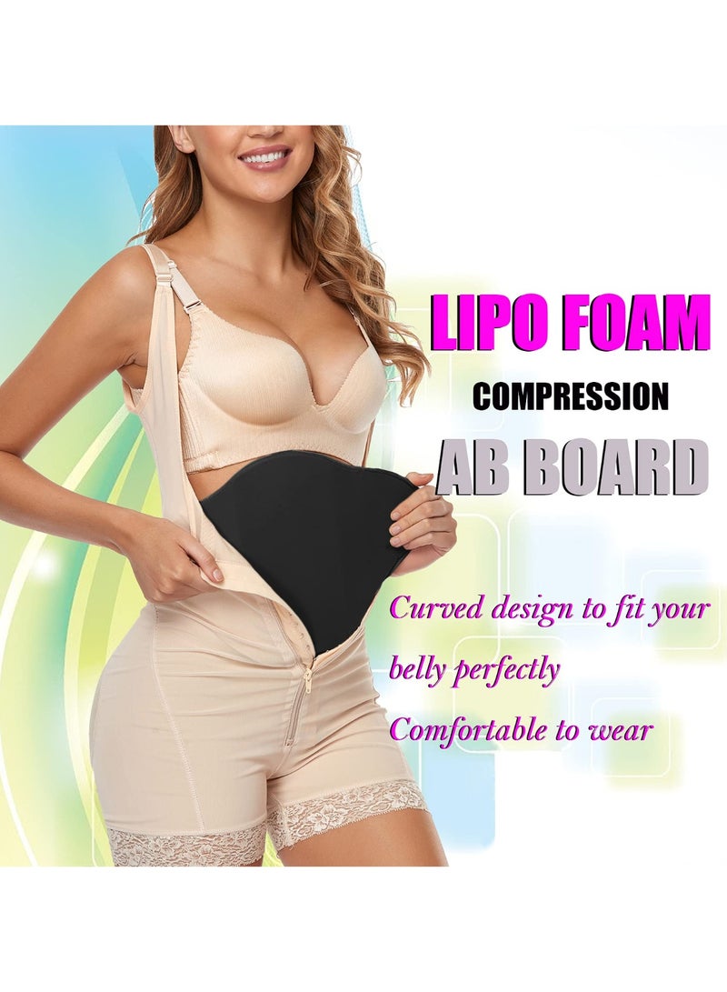 Jourvent Compression Abdominal Board Lipo Foam Post Surgery Ab Board for Liposuction Recovery Black Daily Use - Image 3
