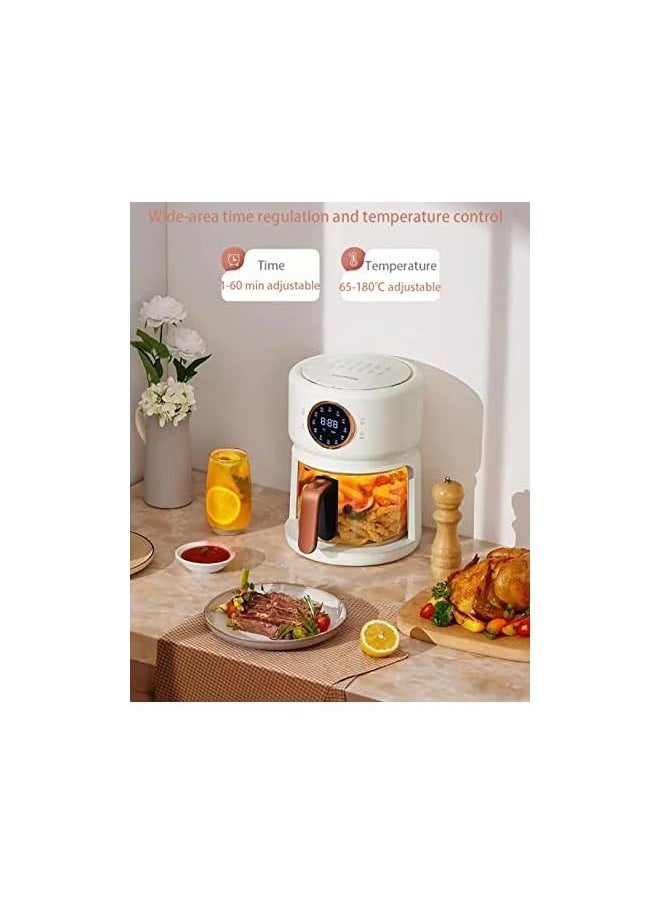 vesus - Air Fryer with Rapid Air Technology, 4 Liters Digital Control Panel Instant Oven with Visible Window and 12 Cooking Preset Programs (White) - Image 1