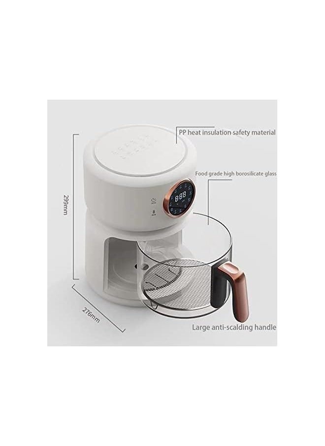 vesus - Air Fryer with Rapid Air Technology, 4 Liters Digital Control Panel Instant Oven with Visible Window and 12 Cooking Preset Programs (White) - Image 1