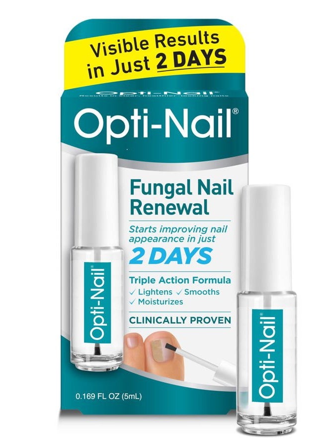 Opti-Nail إصلاح أظافر الفطريات مع فرشاة التطبيق، يستعيد المظهر الصحي للأظافر المتغيرة اللون أو التالفة بفعل فطريات الأظافر - Image 3