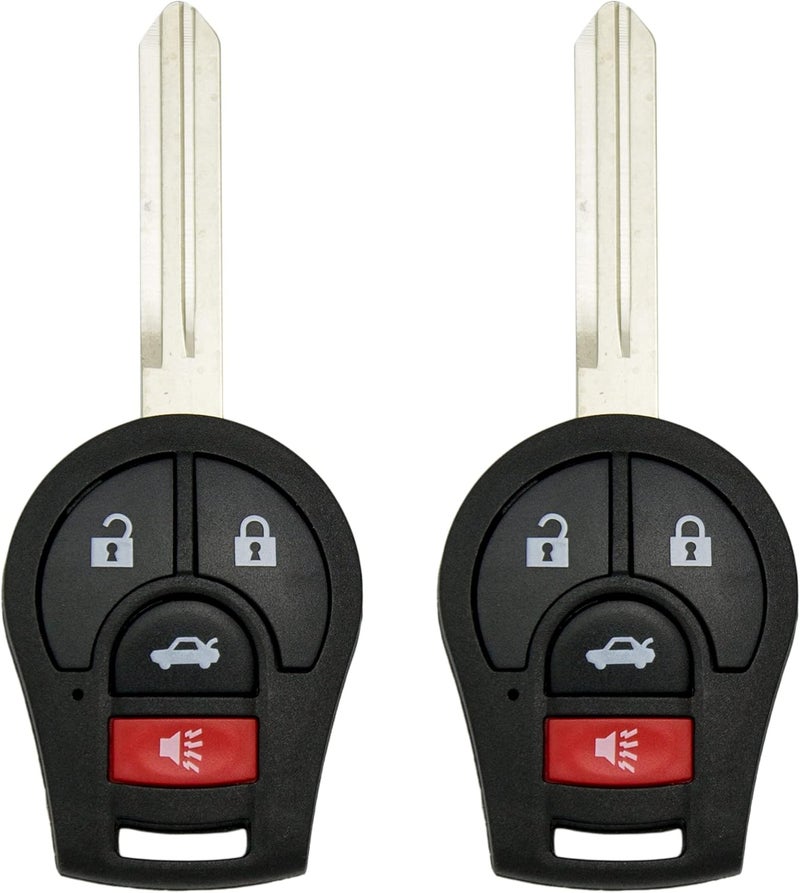 Keyless2Go Replacement Keyless Entry Remote Car Key for Nissan Sentra (2 Pack) - Image 1