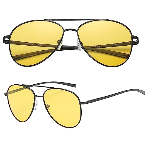 PolarSpex Aviator Sunglasses for Women & Men - Polarized Night Diving Men's Sunglasses - Aluminum Frame Mavericks Sunglasses - Image 1