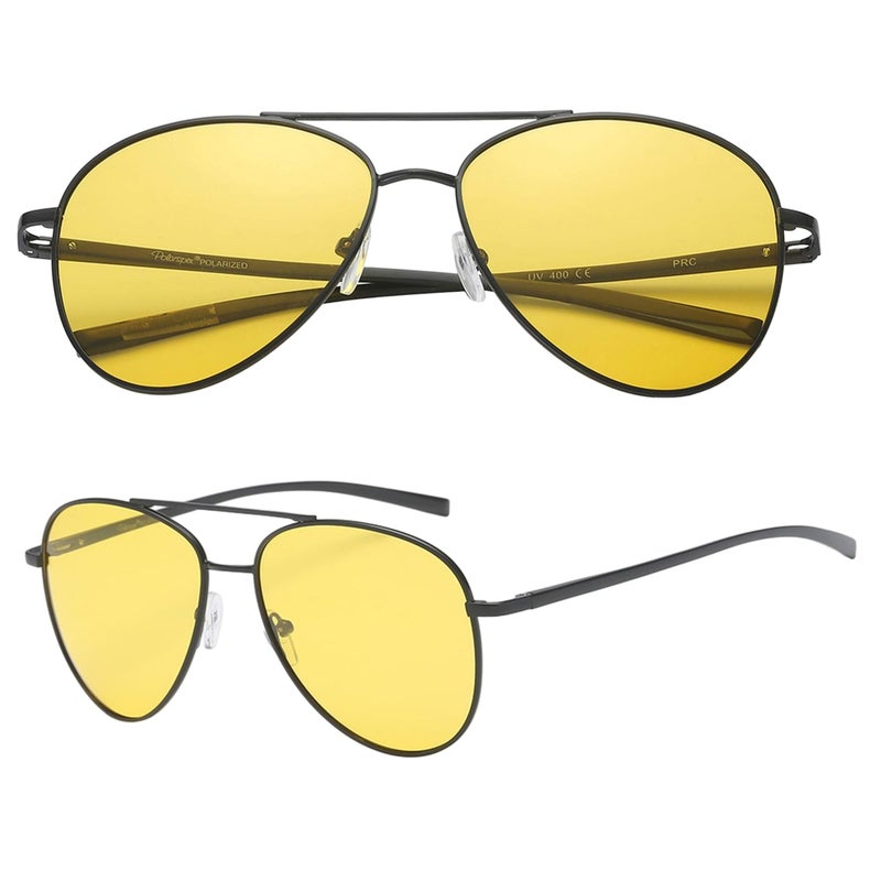 PolarSpex Aviator Sunglasses for Women & Men - Polarized Night Diving Men's Sunglasses - Aluminum Frame Mavericks Sunglasses - Image 5