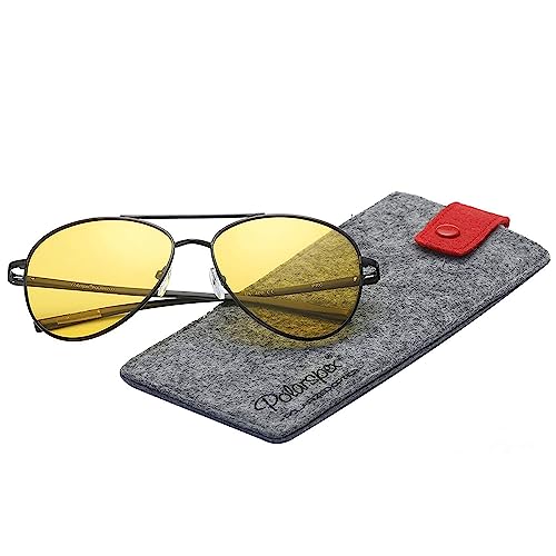 PolarSpex Aviator Sunglasses for Women & Men - Polarized Night Diving Men's Sunglasses - Aluminum Frame Mavericks Sunglasses - Image 2