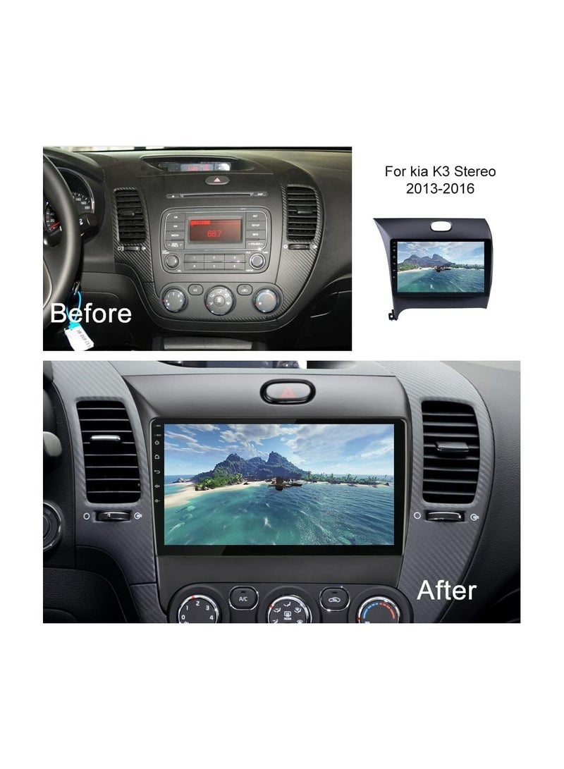 SHEZA STAR ستيريو سيارة أندرويد لكيا سيراتو K3 فورتي 2013 2014 2015 2016 2017 2018 4 جيجابايت رام 64 جيجابايت روم 9 بوصة أبل كاربلاي، ميرورلينك واي فاي BT، شاشة لمس DSP IPS مع كاميرا AHD متضمنة - Image 5