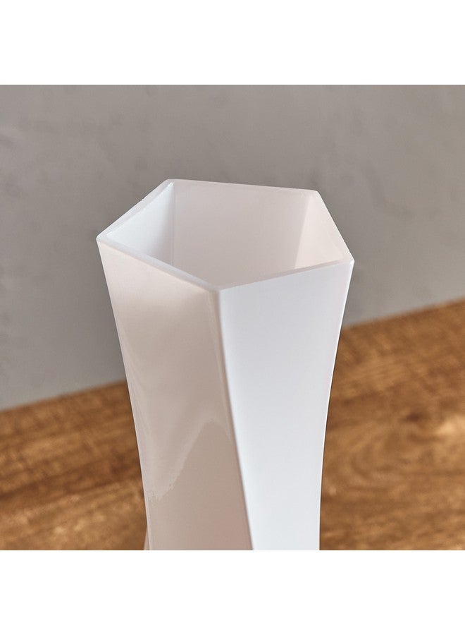 Home Box Lemont Geometric Amber Vase 9 x 9 x 23 cm - Image 3