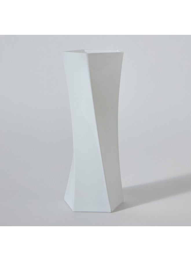 Home Box Lemont Geometric Amber Vase 9 x 9 x 23 cm - Image 5
