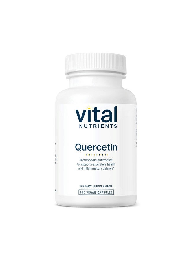 Vital Nutrients Quercetin | Vegan Quercetin Supplement with Bioflavonoids for Sinus, Respiratory, Heart, & Immune Function Support | Gluten, Dairy, Soy Free | 500mg | 100 Capsules - Image 1