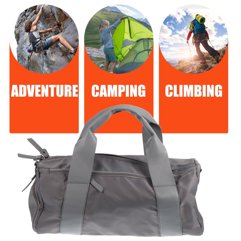 1pc Travel Luggage Bag Portable Fitness Large Capacity Storage Bag (Light Grey) - Image 5