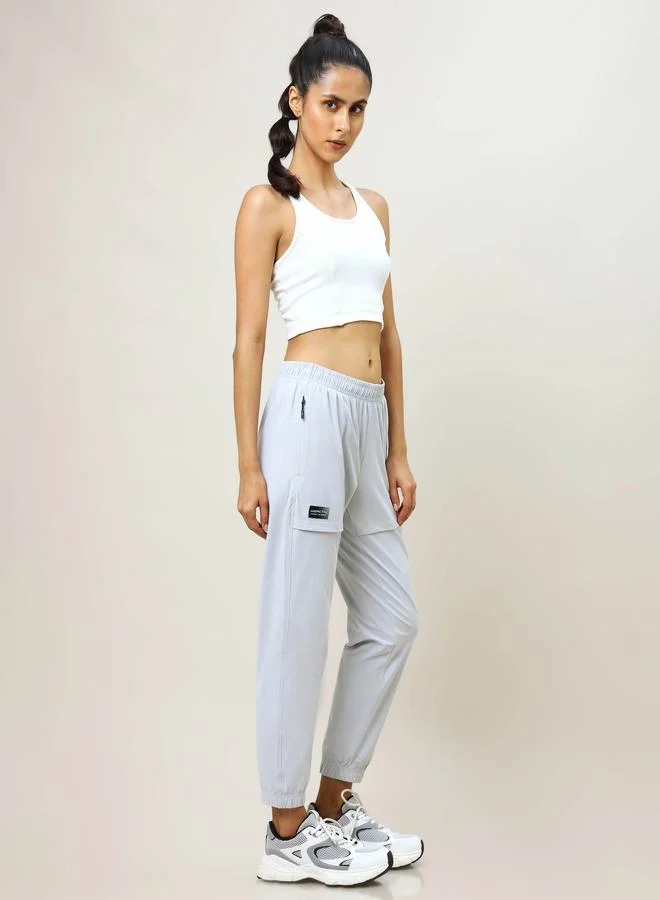 Technosport Solid Zip Pocket Joggers with Anti Microbial Properties by Styli