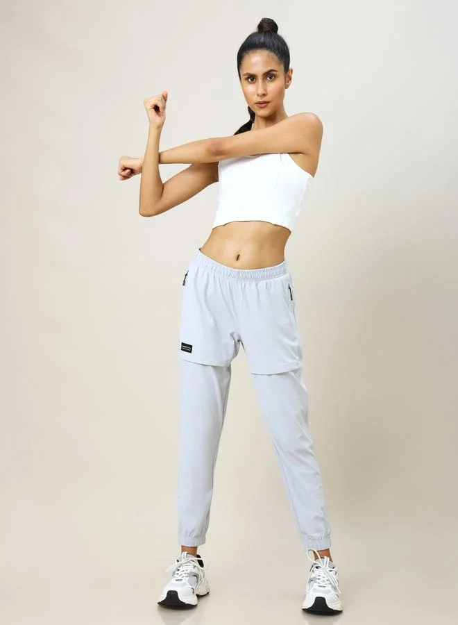 Technosport Solid Zip Pocket Joggers with Anti Microbial Properties by Styli