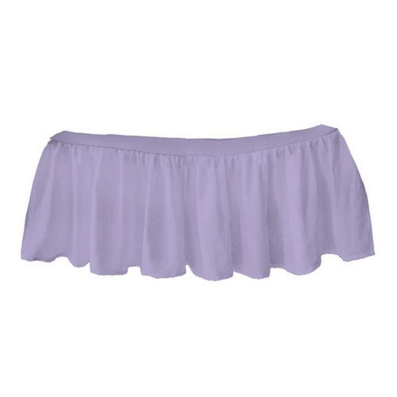bkb bkb Solid Ruffled Mini Crib Skirt Lavender 
