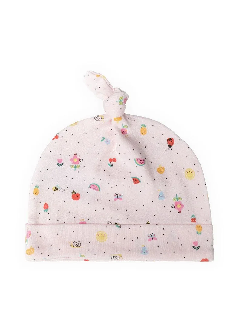 MINOTI 2-Pack Baby Girls' Hats with All Over Print Design