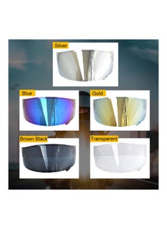 NIBEMINENT Motorcycle Anti-Scratch Wind Shield Helmet Lens Visor  - Image 2