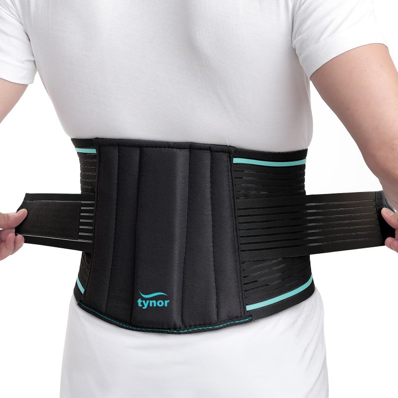 TYNOR Back Support Belt Adjustable Back Brace for Lower Back PainBreathable Lumbar Support Belt for Men Women Lower Back Brace for Herniated Disc Sciatica Heavy Lifting XXL Classic Black - Image 3