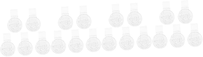 VILLCASE 20 قطعة من مشبك القفل الأكريليكي الشفاف لصندوق المجوهرات الخشبي وقفل الباب الصغير - Image 2