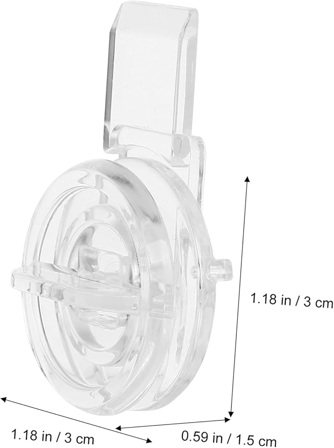 VILLCASE 20 قطعة من مشبك القفل الأكريليكي الشفاف لصندوق المجوهرات الخشبي وقفل الباب الصغير - Image 3