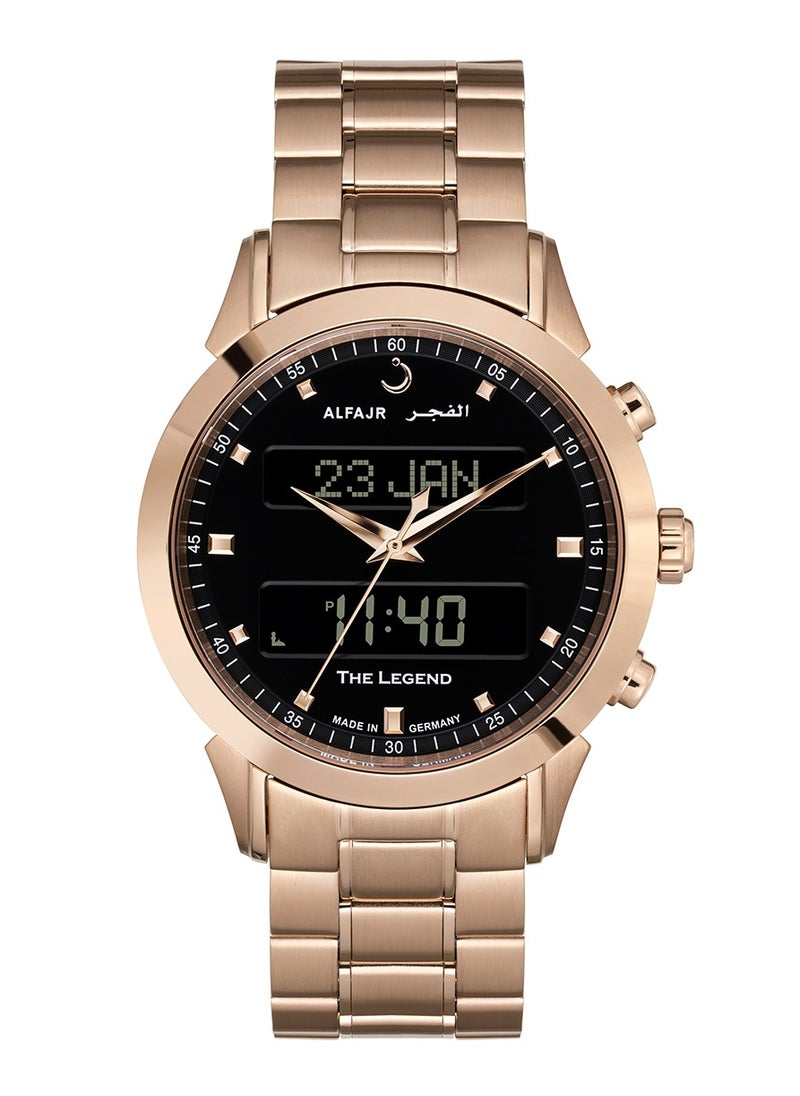 Al Fajr - Al Fajr The Legend 360 Analog-Digital Stainless Steel Watch WA-30BS - Image 1