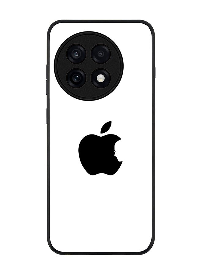 Stylizedd For OnePlus 13R / Ace 5 Pro Case,Slim fit Camera Protection, Shockproof Thin Phone cover  - Steve's Apple - White