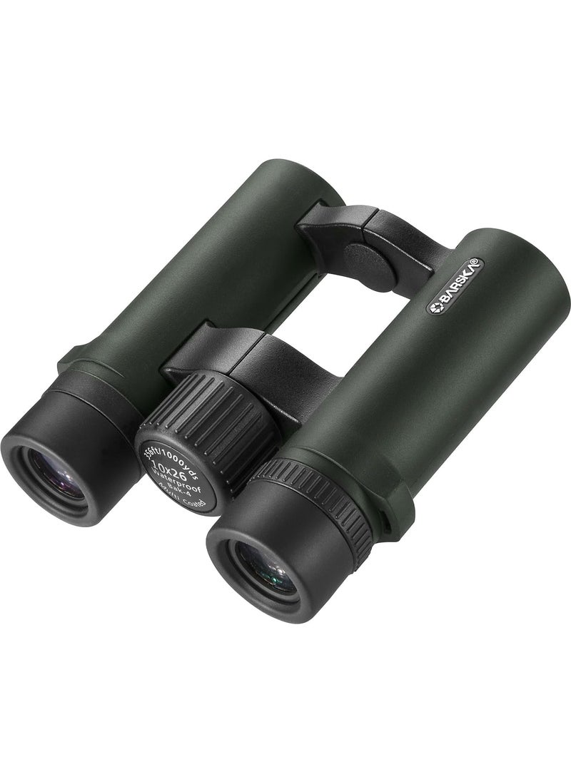 BARSKA BARSKA AB12520 Air View 10x26 Waterproof Binoculars for Birding Hiking Sports Theater etc Green  - Image 2