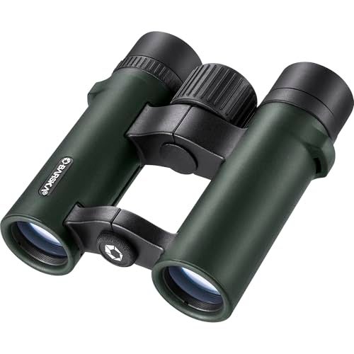 BARSKA AB12520 Air View 10x26 Waterproof Binoculars for Birding Hiking Sports Theater etc Green - Image 1