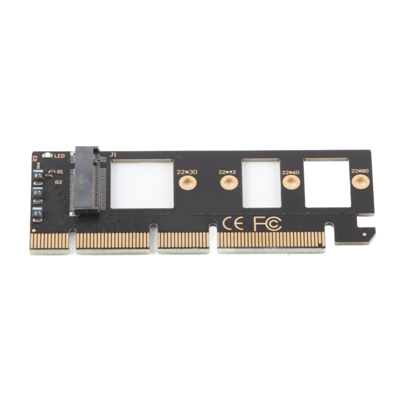بطاقة محول NVME M.2 SSD: مفتاح M PCI-E 3.0 X4 X8 X16 - توافق واسع لنظام بروتوكول NVME لتوسيع أجهزة الكمبيوتر بنظامي ويندوز 8 و10 ولينكس - Image 1