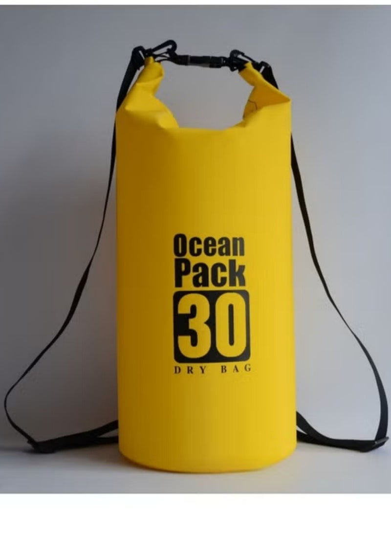 WAOKN Waterproof Dry Bag - Roll Top Dry Compression Sack Keeps Gear Dry for Kayaking, Beach, Rafting, Boating, Hiking, Camping and Fishing with Waterproof Phone Case，Floating Waterproof Pouch (Yellow) - Image 4