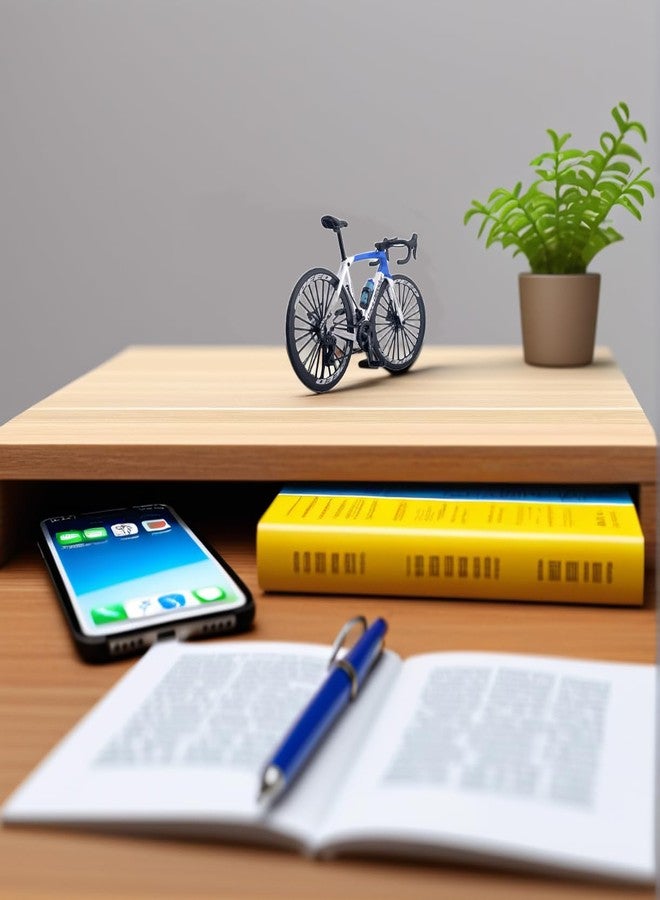 Kuasting 1:8 Scale Alloy Mini Road Bicycle Toy Model Racing Bike Cake Topper Desktop Decoration Crafts for Cycling Lovers Bike Children Boys and Girls (White) - Image 5