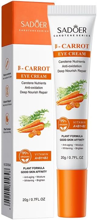 Carrot Eye Cream Anti Dark Circles Removal Eyes Bags Improves Dryness Moisturizing Firming Eyes Skin Care