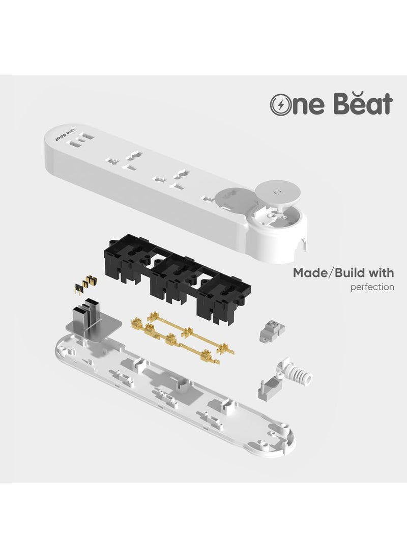 One Beat One Beat Universal Sockets and USB Charging Ports with Indicatori Plug Socket GO 3  - Image 4