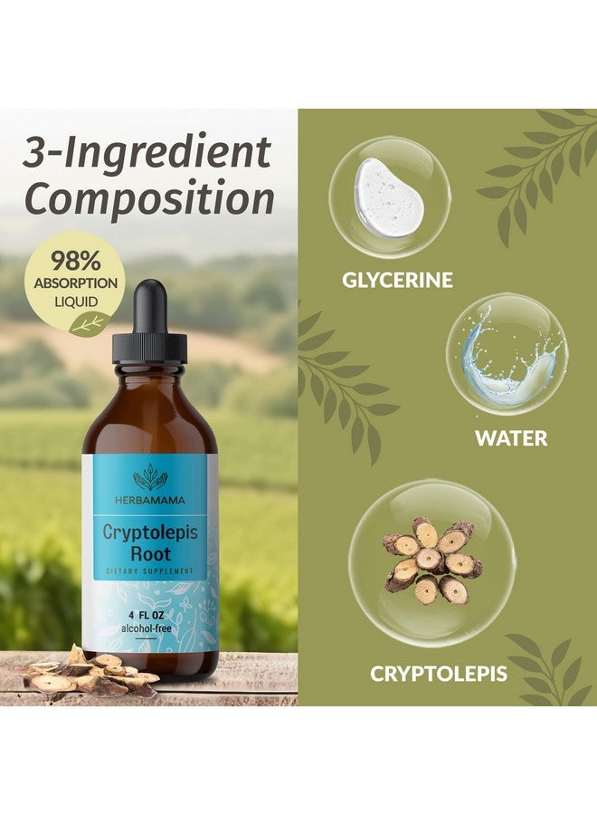 HERBAMAMA Cryptolepis Tincture - Vegan Cryptolepis Sanguinolenta Immune Support Supplement for Overall Detox - Non-GMO, Alcohol & Sugar-Free Immunity Drops, 56-Day Supply - Image 4