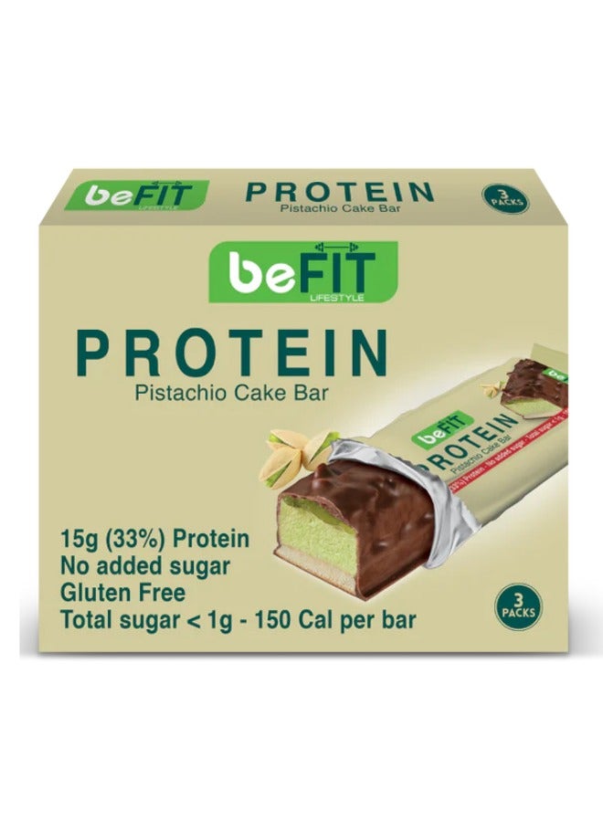 beFIT Lifestyle Pistachio Protein Cake Bar /box 