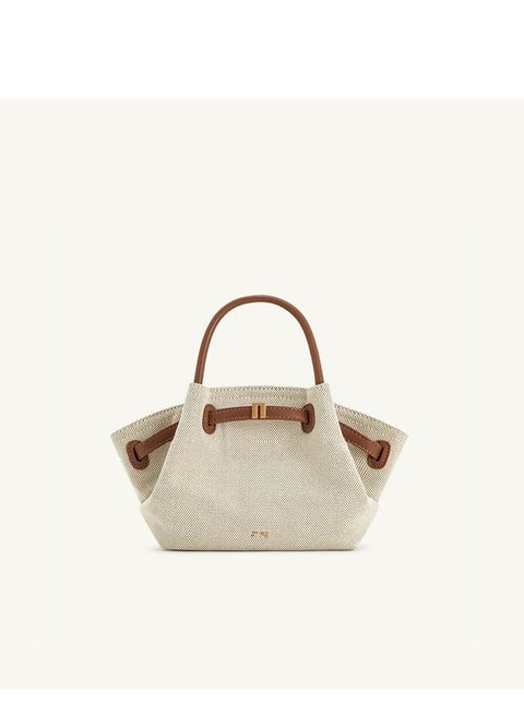 PEI Luxe Mini Tote Beige 28*15.5*8 cm