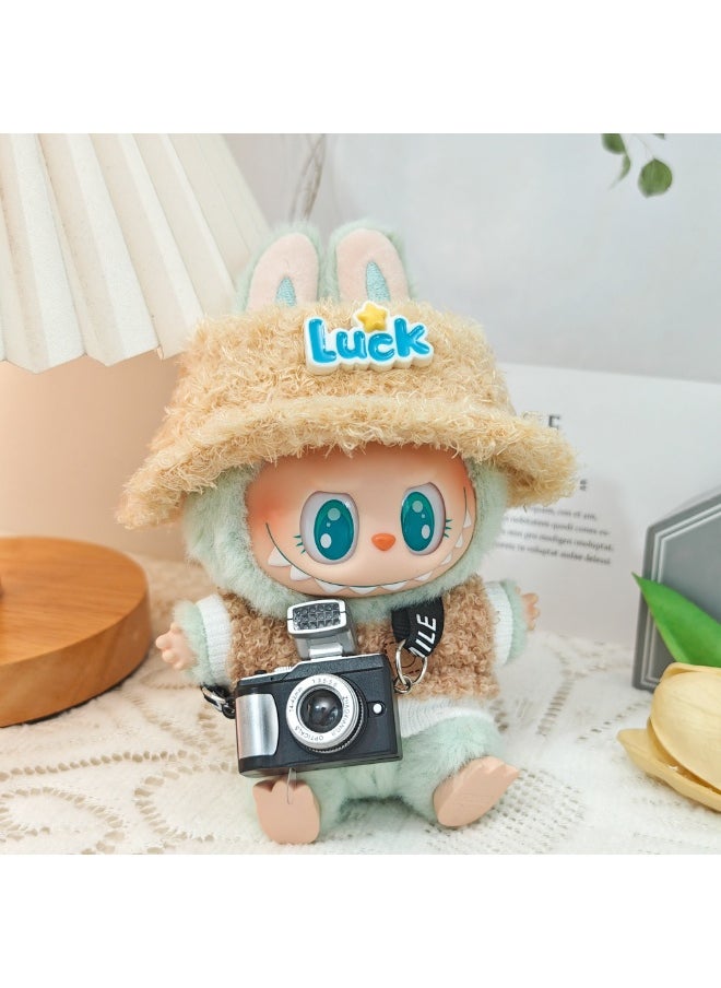 Doll labubu accessories Cross-body camera (single piece) Pull cloth accessories suitable for 15 & 17cm labubu (doll not included)  - Image 1