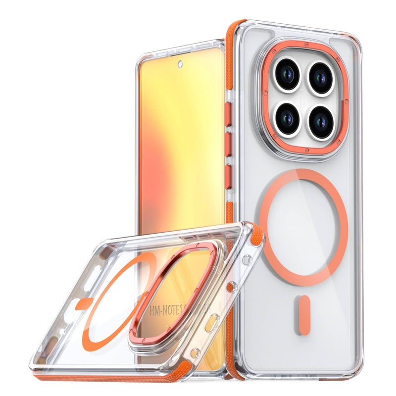 MS TPU+PC MagSafe Case for redmi12【】 with Two-Tone Design and Strong Magnetic plus Shockproof plus Drop Protection in White - Image 5