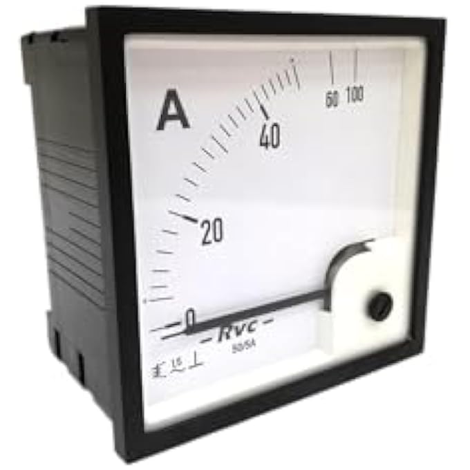 ريحني مقياس التيار الكهربائي التناظري للتيار المتردد 96 × 96 نوع Ct ثانوي 5 أمبير Eri96Esi96 Revalco Italy 86598Ut483 - Image 3