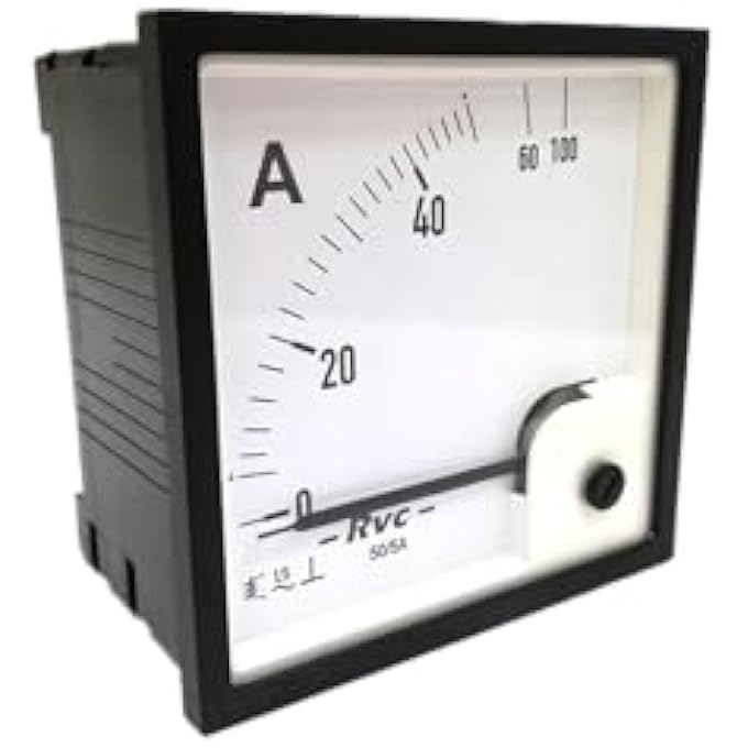 ريحني مقياس التيار الكهربائي التناظري للتيار المتردد 96 × 96 نوع Ct ثانوي 5 أمبير Eri96Esi96 Revalco Italy 86598Ut483 - Image 2