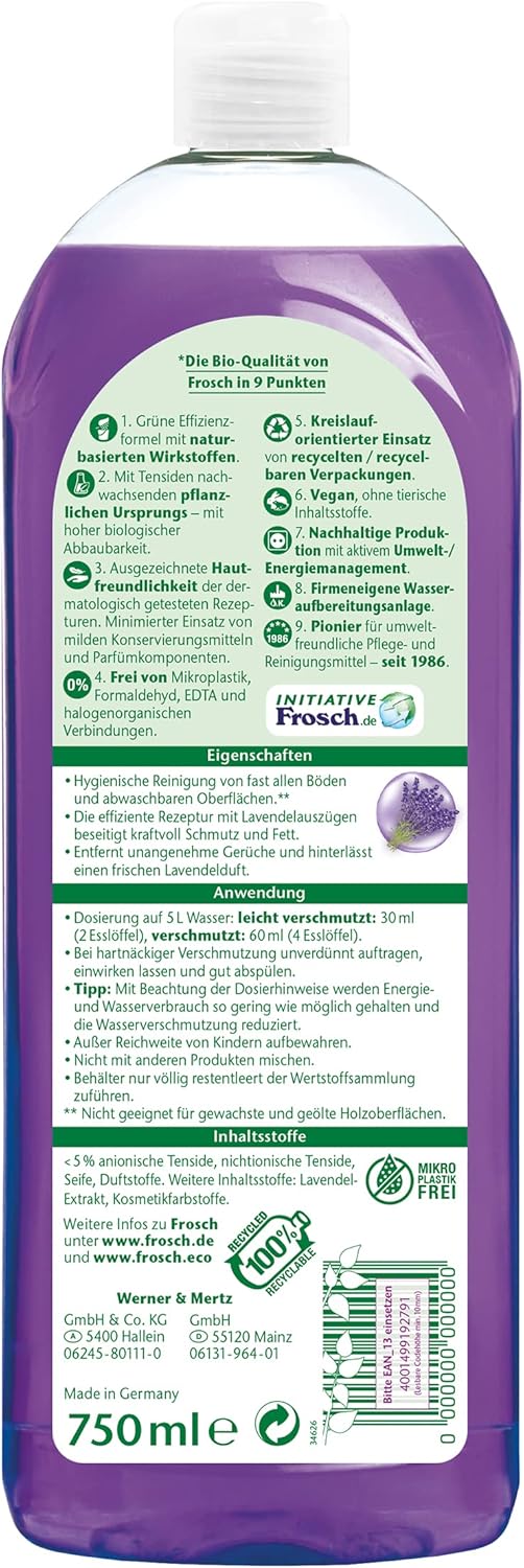 Frosch Universal Cleaner Lavender 750 ml - Image 2