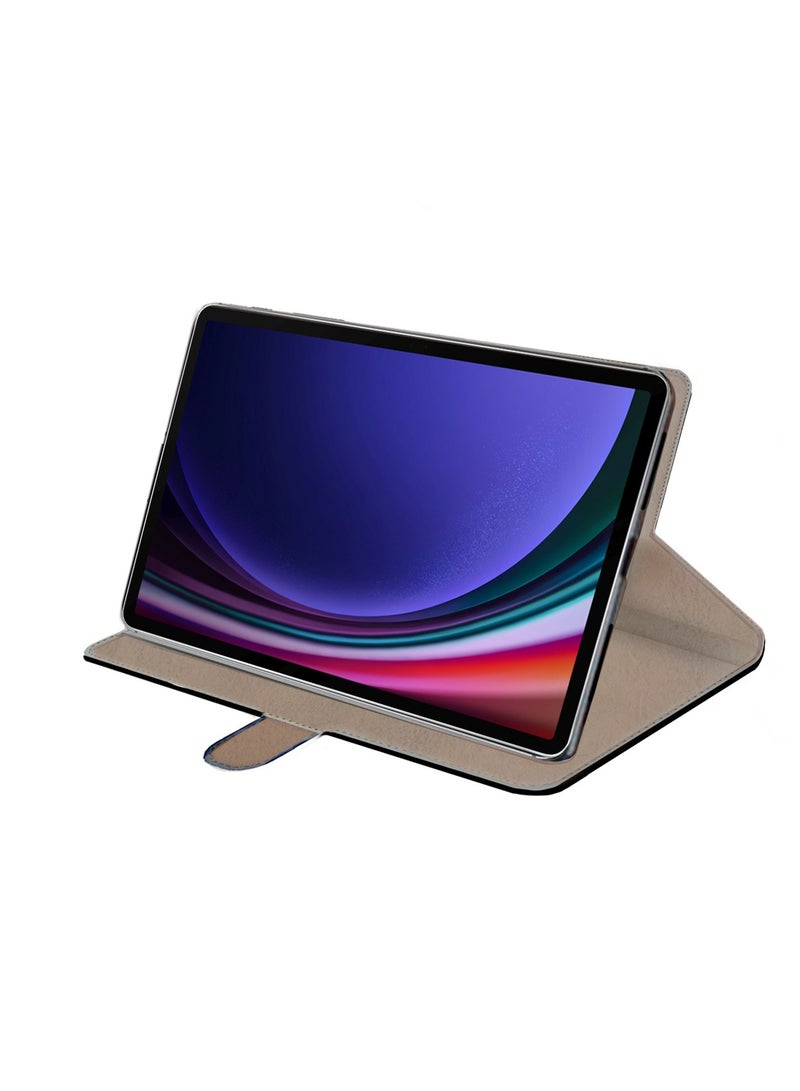 Wtech PU Leather Magnetic Closure Flip Case Cover For Samsung Galaxy Tab S9 Plus 5G 2023 / Tab S9 FE+ 2023 (12.4 Inch) SM-X810 SM-X816B Grey - Image 4