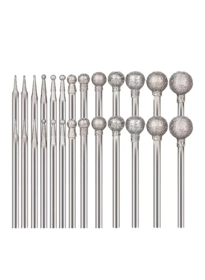 26pcs Diamond Grinding Bits Set For Carving And Polishing Jade Stone - Image 1