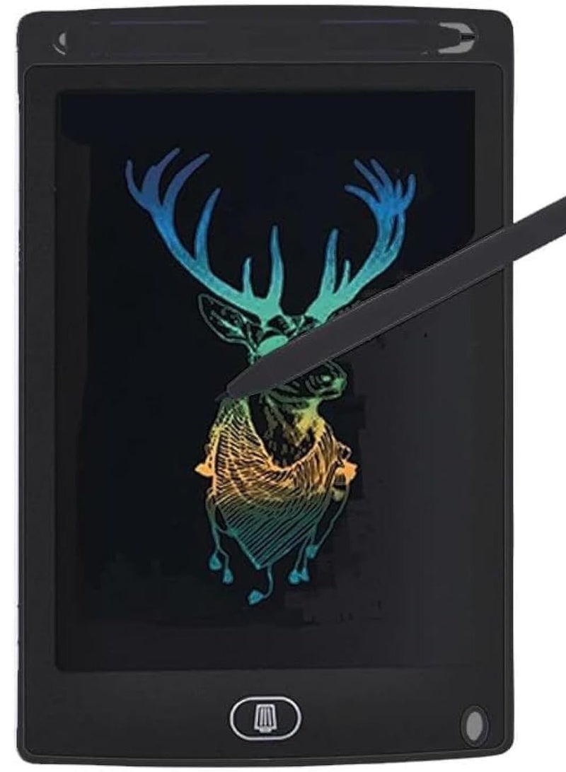 Beauenty LCD Writing Tablet 8.5 Inch, Doodle Pad Portable Erasable Reusable Writing and Drawing Pad, Learning Toys Kids Writing Pad for Boys and Girls (Black)