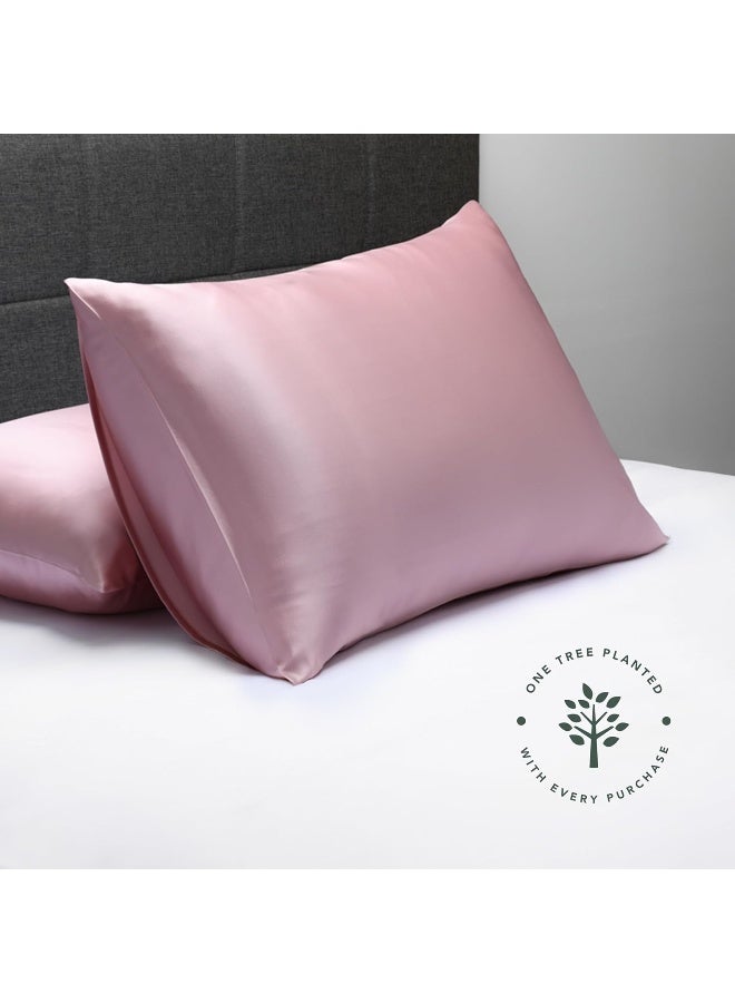 Fishers Finery 19mm 100% Pure Mulberry Silk Pillowcase, Quality Tested (English Rose, Q) - Image 4