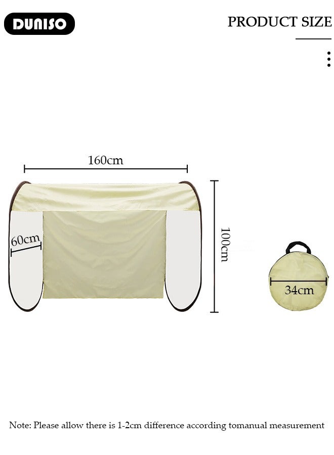 DUNISO Clothes Drying Cover, Rainproof Dustproof Outdoor Clothes Drying Cover, Collapsible Anti-Bird Droppings And Sunscreen Clothes Cover, Reusable Clothing Rack Protector, Multifunction Clothes Cover for Outdoor & Indoor - Image 4