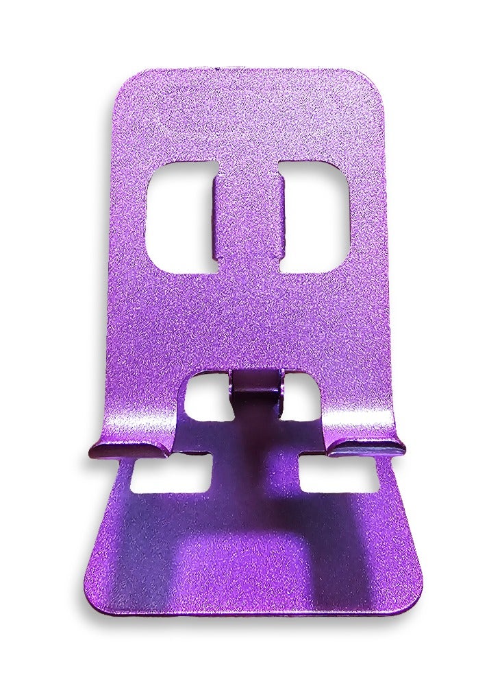 Metal Phone Holder for Desk 360°Rotating , Portable & Foldable Cell Phone Stand for Office & Kitchen, Adjustable Tablet Stand for All Mobile Phones K72 - Image 2