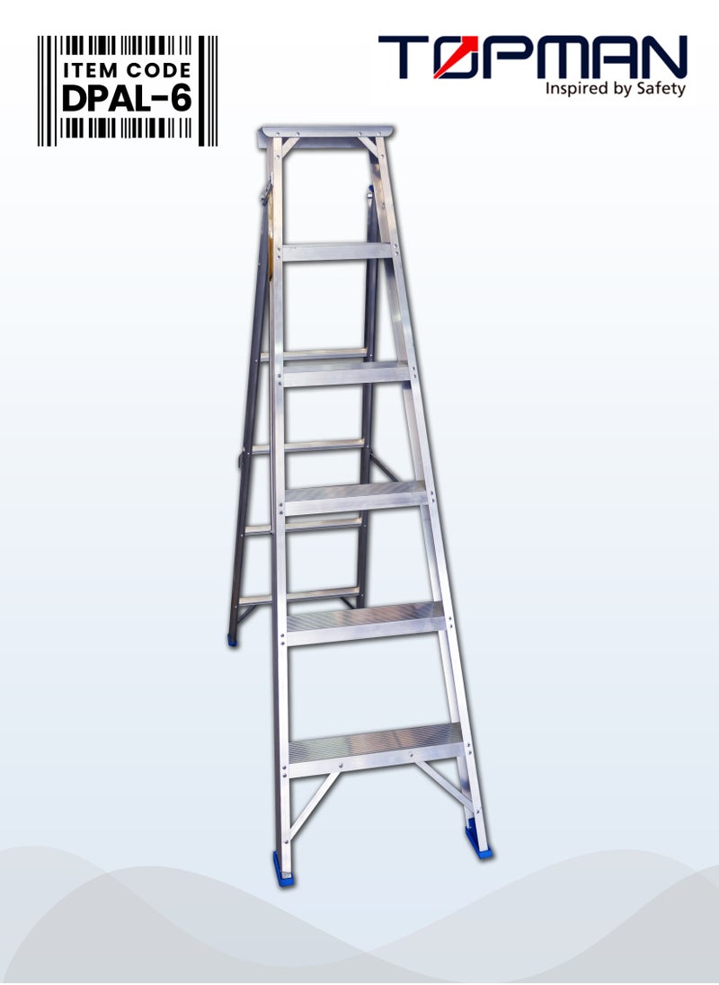 TOPMAN - Dual Purpose Aluminium Ladder 6 Steps - Image 1